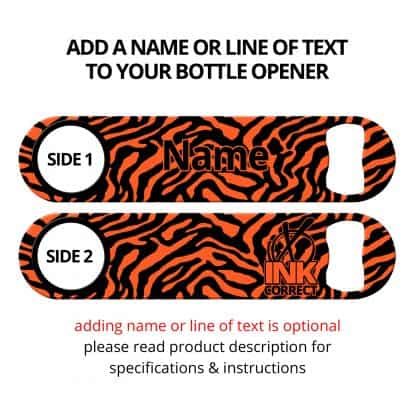 Leopard Print Flat Speed Opener With Personalization