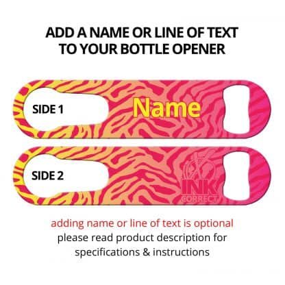 Leopard Glam Sunrise PSR Bottle Opener With Personalization