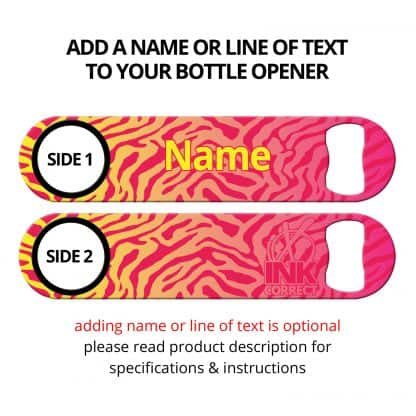 Leopard Glam Sunrise Flat Speed Opener With Personalization