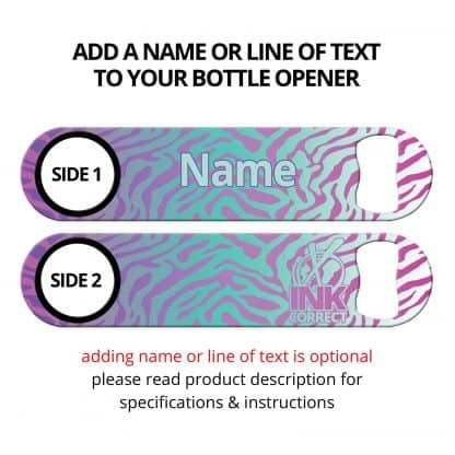 Leopard Glam Violet Flat Speed Opener With Personalization