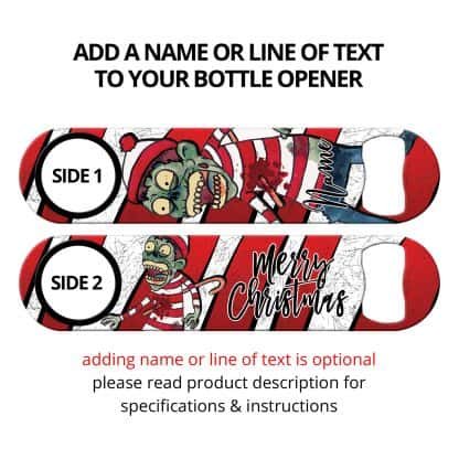 Elf Zombie Christmas Edition Speed Opener With Personalization