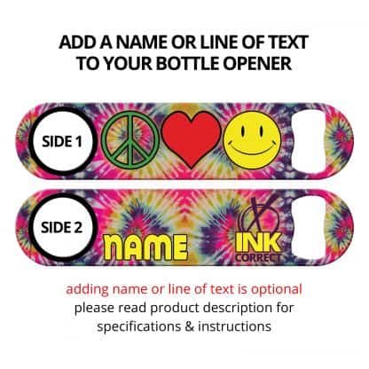 Peace Love Happy Flat Speed Opener With Personalization