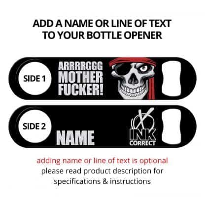 Arrrrggg Mother Fucker Pirate Flag Flat Speed Opener With Personalization