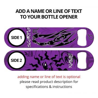 Scorpio Birth Sign Flat Speed Opener With Personalization Zodiac Edition