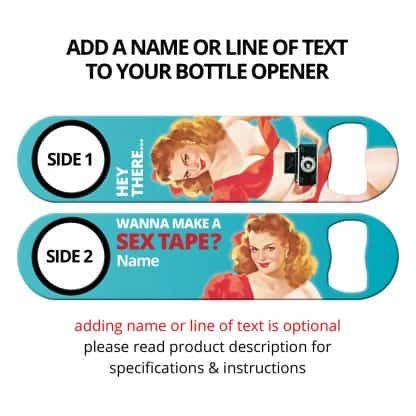 Sex Tape Funny Flat Speed Opener With Personalization