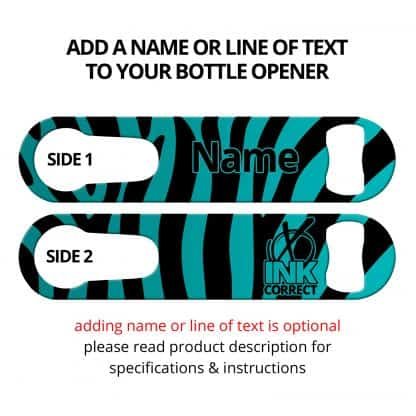 Zebra Pattern PSR Bottle Opener With Personalization