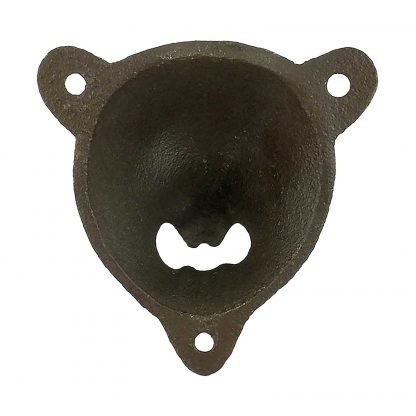 Stationary Wall Mounted Heavy Duty Cast Iron Brown Bear Bottle Opener