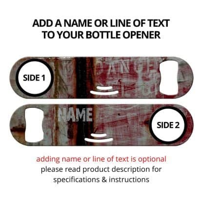 Danger Red Strainer Bottle Opener With Personalization