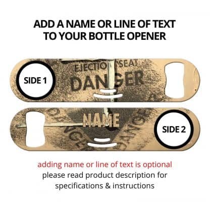 Danger Tan Strainer Bottle Opener With Personalization