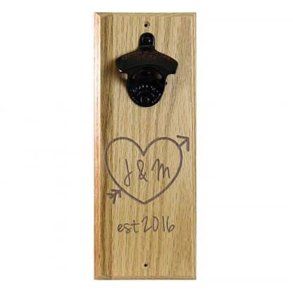 Customizable Wall Mounted Bottle Opener