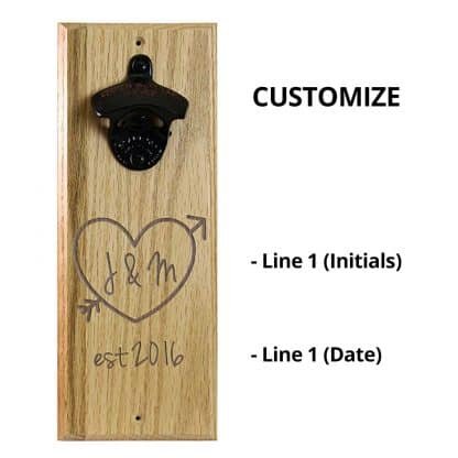 Wall Mounted Bottle Opener Personalizing Instructions