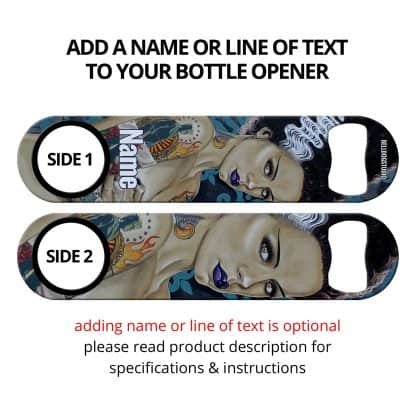 Frankenstein Bride Commissioned Art Flat Speed Opener With Personalization