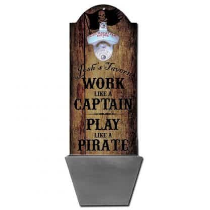 Play Like A Pirate Customizable Wall Mounted Bottle Opener