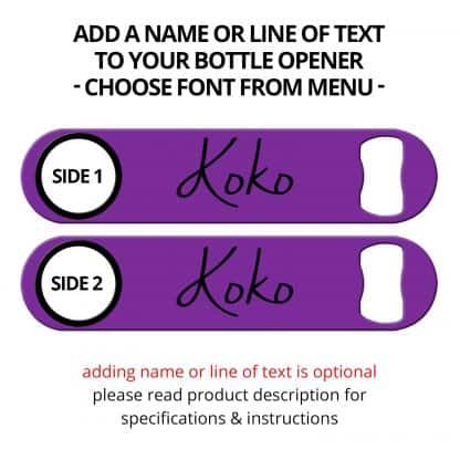 Purple Naked Speed Opener With Name Personalization