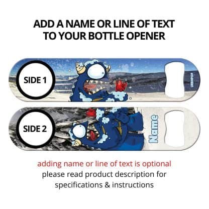 Snow Dude Commissioned Art Flat Speed Opener With Personalization