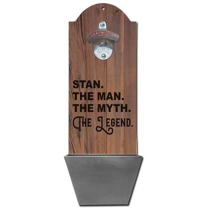 Man Myth Legend Customizable Wall Mounted Bottle Opener