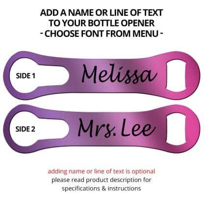 Metallic Violet Naked V-Rod Opener With Name Personalization