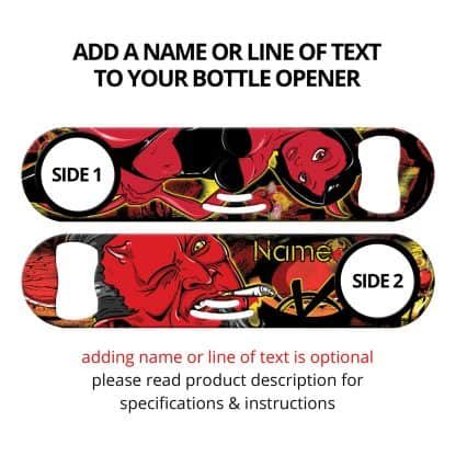 Sexy Devil's Wink Strainer Bottle Opener With Personalization