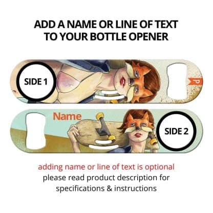 Deck Pic Commissioned Art Strainer Bottle Opener With Personalization