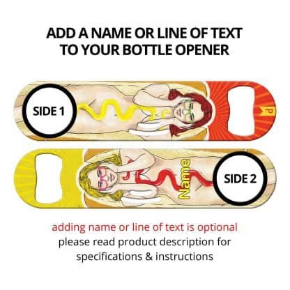 Essential Condiments Commissioned Art Strainer Bottle Opener With Personalization