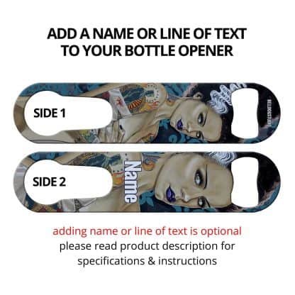 Frankenstein Bride Commissioned Art PSR Bottle Opener With Personalization