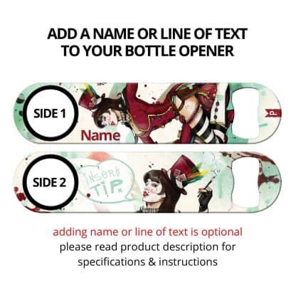 Insert Tip Commissioned Art Speed Bottle Opener With Personalization