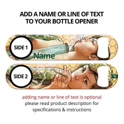 Keeping it Green Commissioned Art Speed Bottle Opener With Personalization