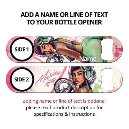 Marina Commissioned Art Speed Bottle Opener With Personalization