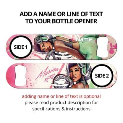 Marina Commissioned Art Strainer Bottle Opener With Personalization