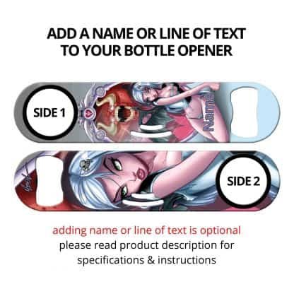 Reflection In The Mirror Commissioned Art Strainer Bottle Opener With Personalization