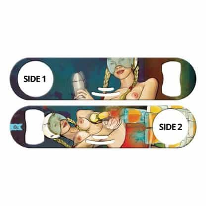 Retro Futuristic 3-in-1 Multi Purpose Bottle Opener by Professional Artist Keith P. Rein