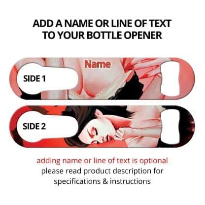 Commissioned Art Speed PSR Bottle Opener With Personalization