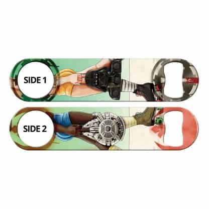 Skate Wars Flat Speed Bottle Opener by Professional Artist Keith P. Rein