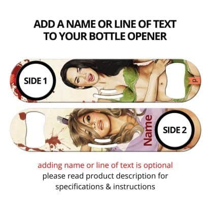 Slaughterhouse Starlets Commissioned Art Strainer Bottle Opener With Personalization