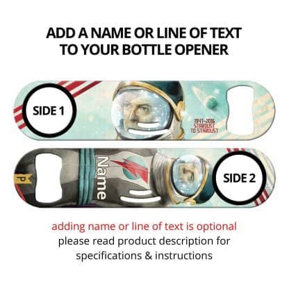 Stardust to Stardust Commissioned Art Strainer Bottle Opener With Personalization