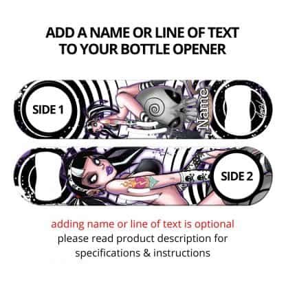 Sweet Emo Sexy Bartender Commissioned Art Strainer Bottle Opener With Personalization