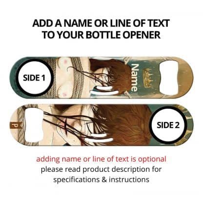 True Detective Commissioned Art Strainer Bottle Opener With Personalization