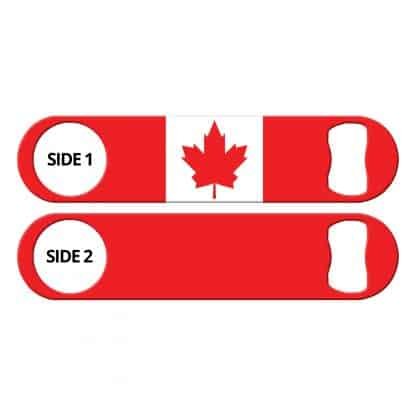 Classic Canadian Flag Flat Bottle Opener