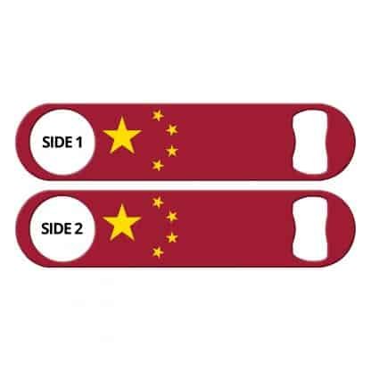 Classic Chinese Flag Flat Bottle Opener