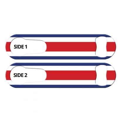 Classic Costa Rican Flag PSR Bottle Opener