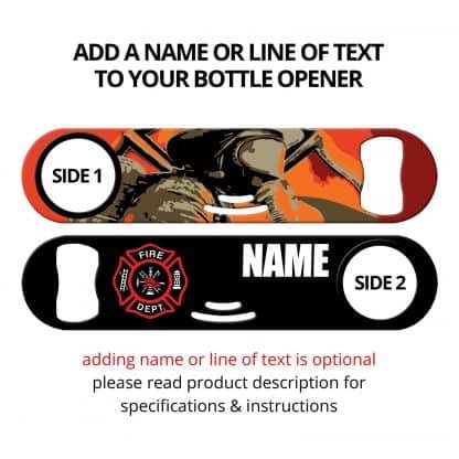 The Firefighter Strainer Bar Blade with Personalization