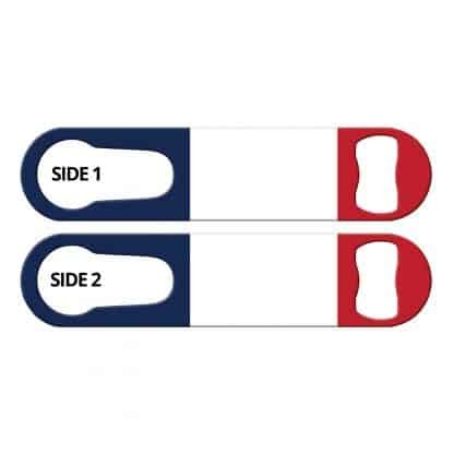 Classic French Flag PSR Bottle Opener