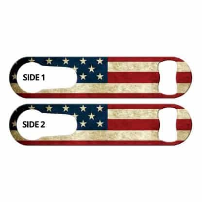 Dirty USA Flag PSR Bottle Opener